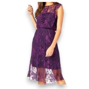 purple just fab lace dress